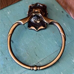 Vintage Amerock towel ring bronze carriage house